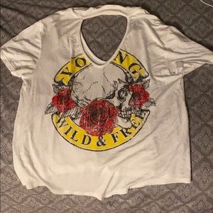 Young wild and free shirt